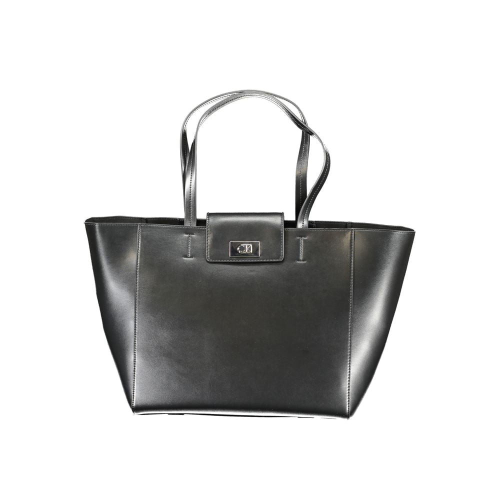 Geantă de mână Calvin Klein neagră din poliester