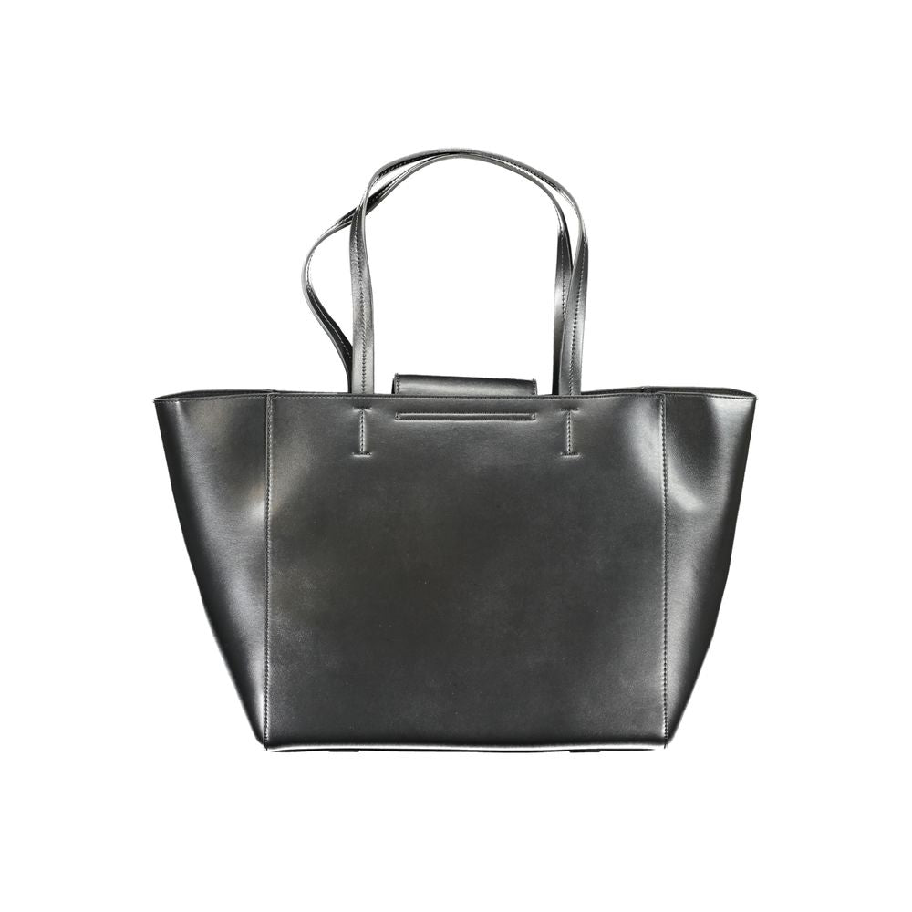 Geantă de mână Calvin Klein neagră din poliester