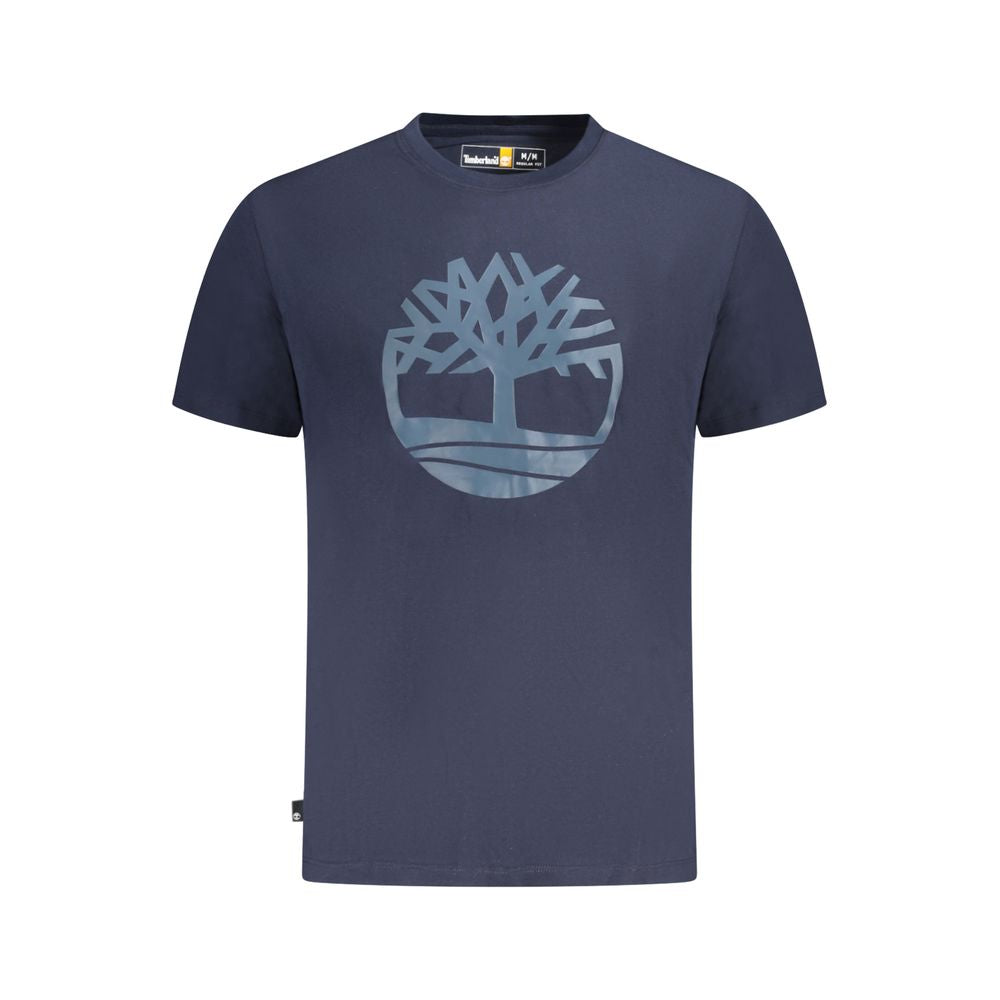 Blaues Baumwoll-T-Shirt von Timberland