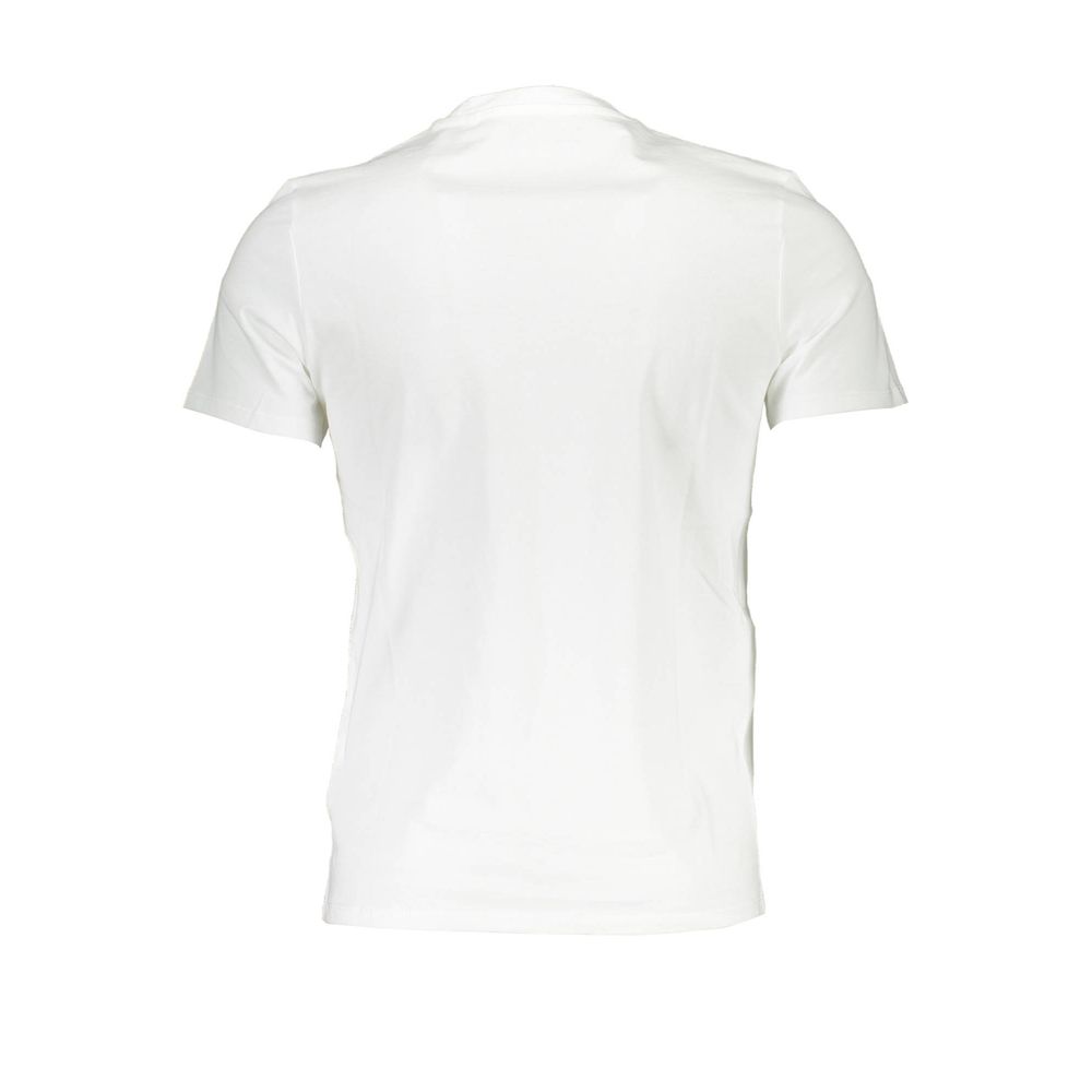 Guess Jeans Weißes Herren-T-Shirt aus Baumwolle