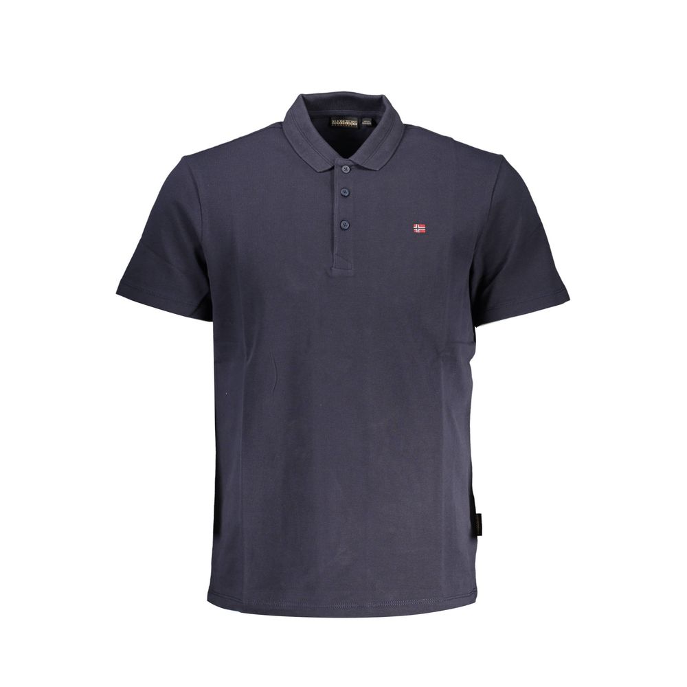Napapijri Blaues Herren-Poloshirt aus Baumwolle