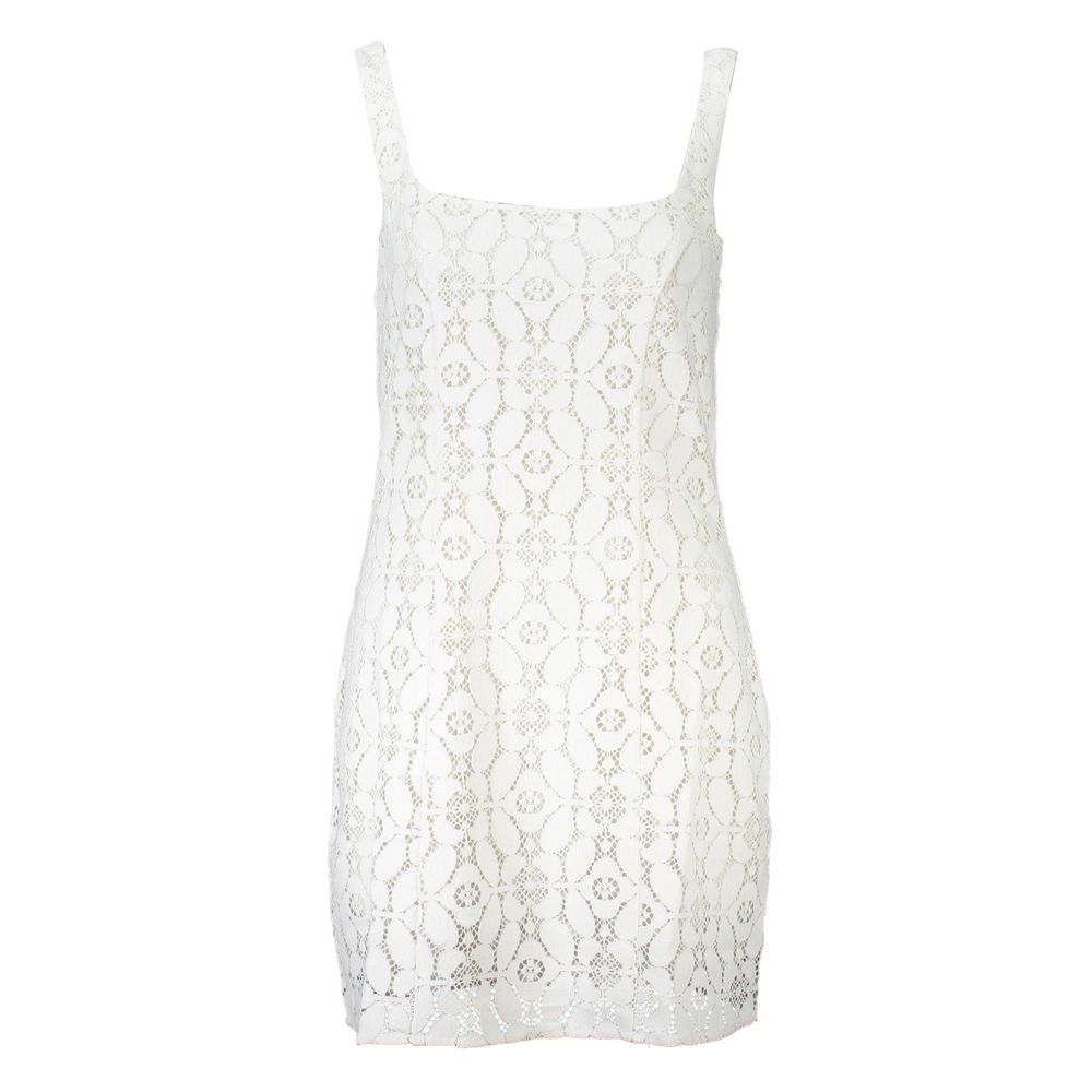 Rochie Desigual albă din poliester pentru femei
