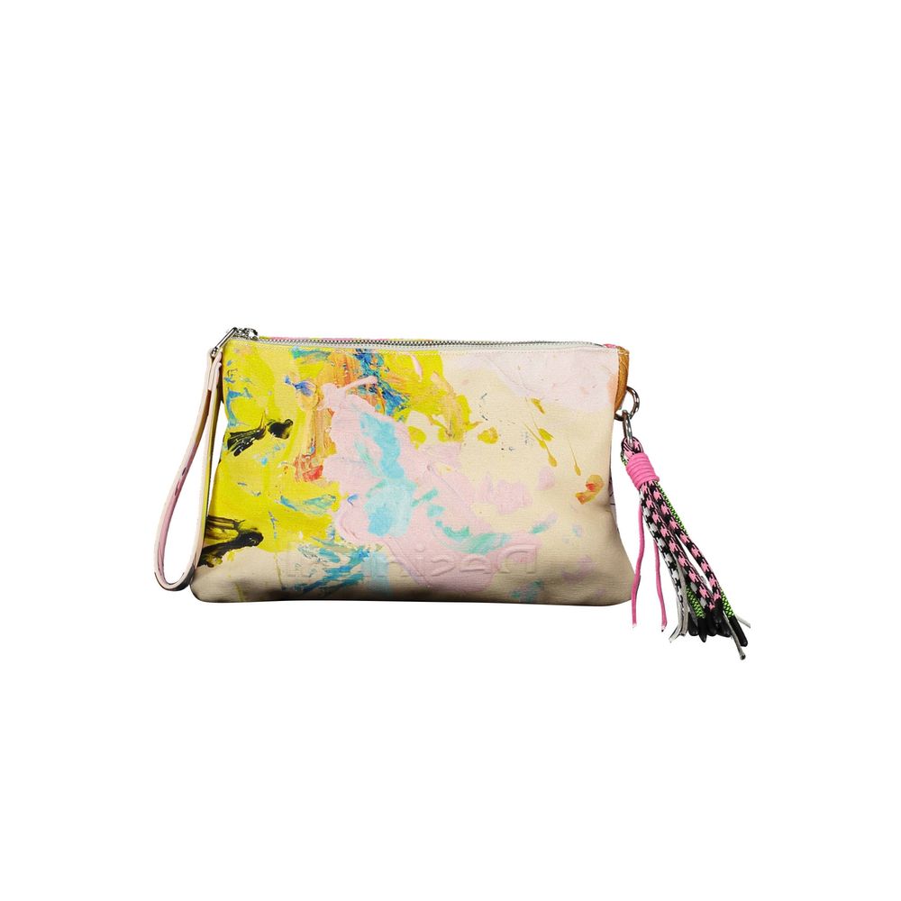 Desigual Weiße Baumwoll-Damenhandtasche