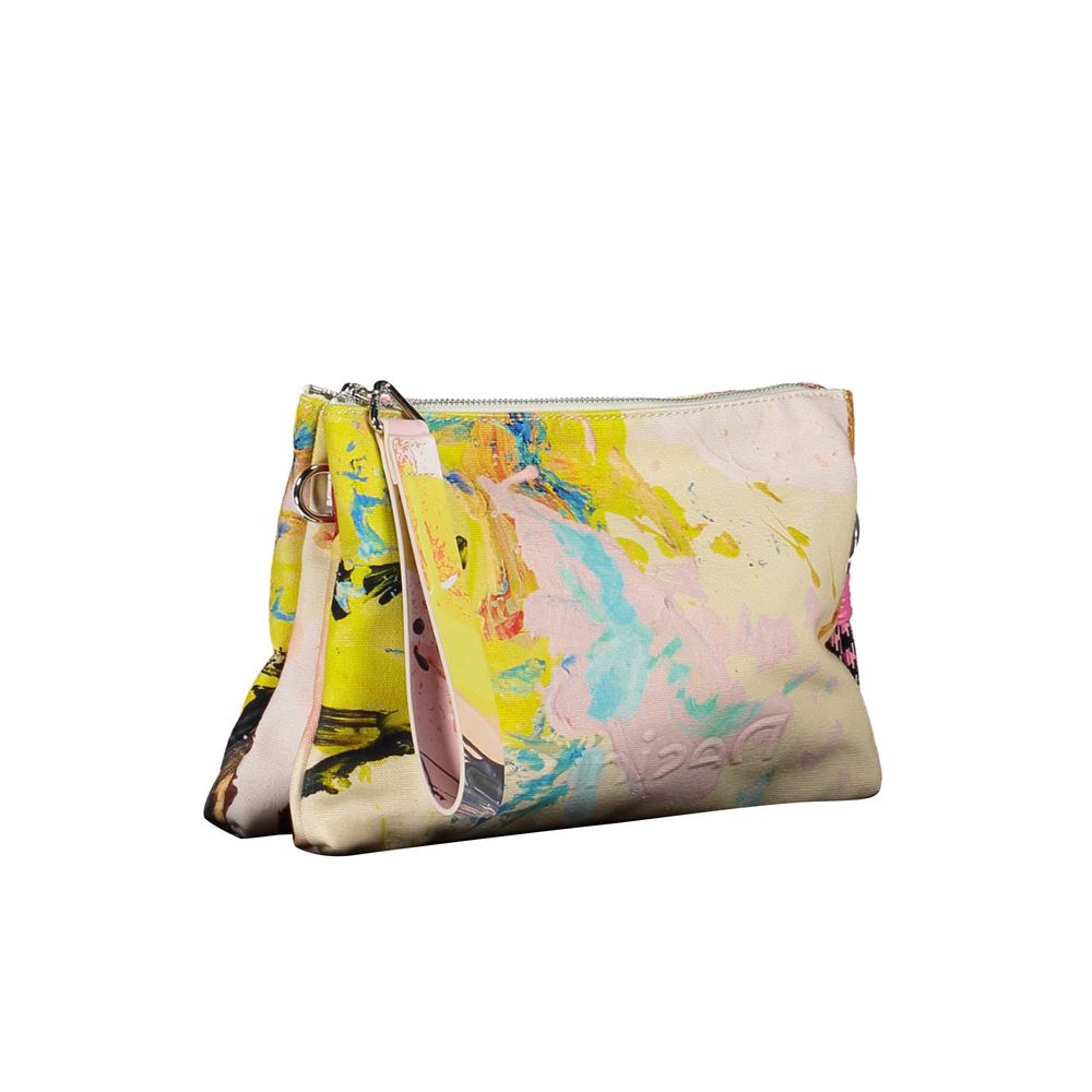 Desigual Weiße Baumwoll-Damenhandtasche