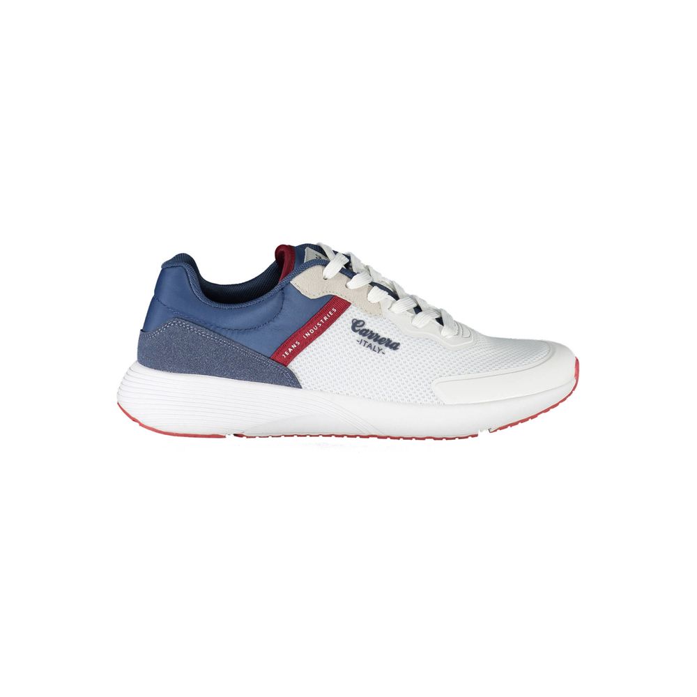 Teniși sport Carrera Sleek albi cu accente contrastante