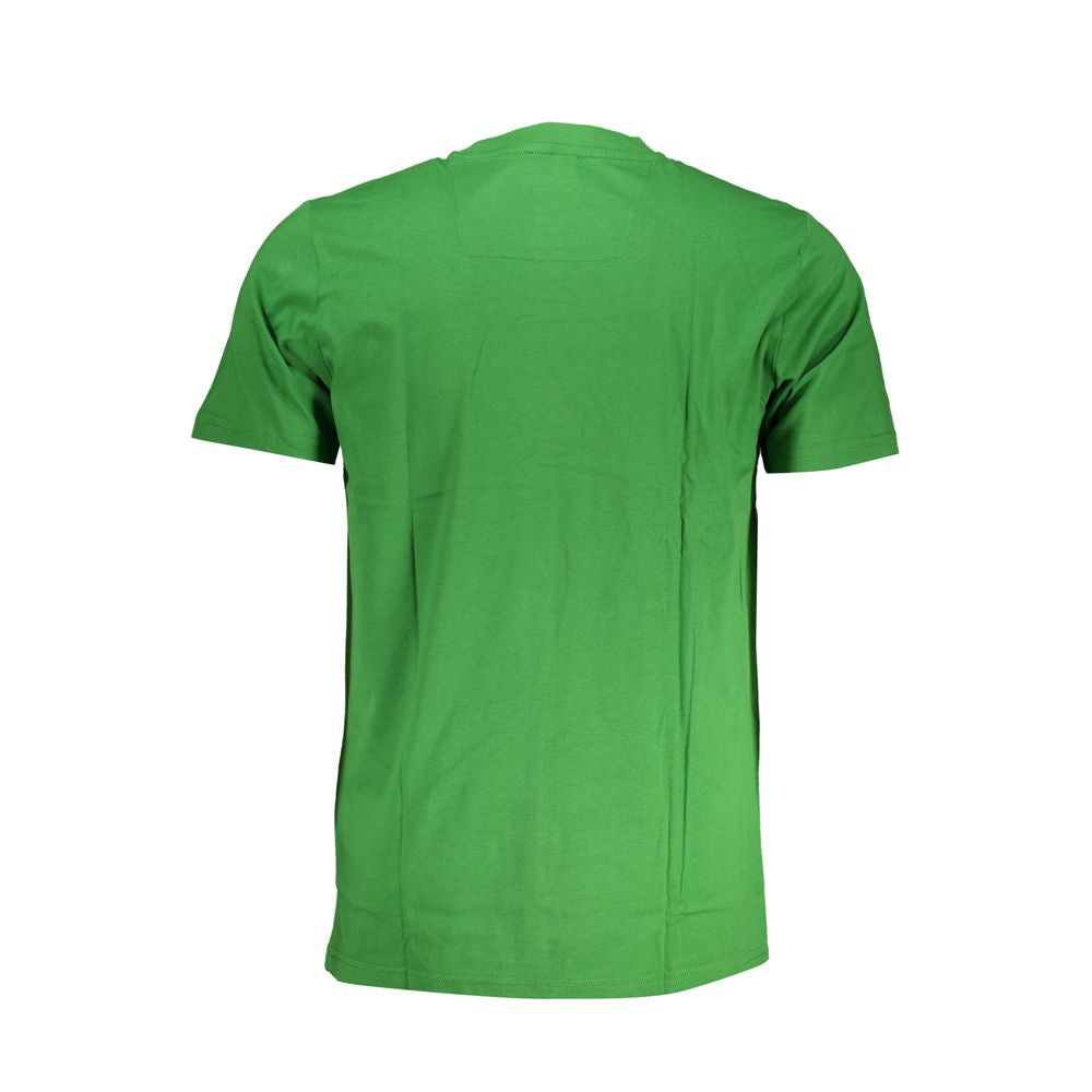 Tricou Cavalli Class verde din bumbac