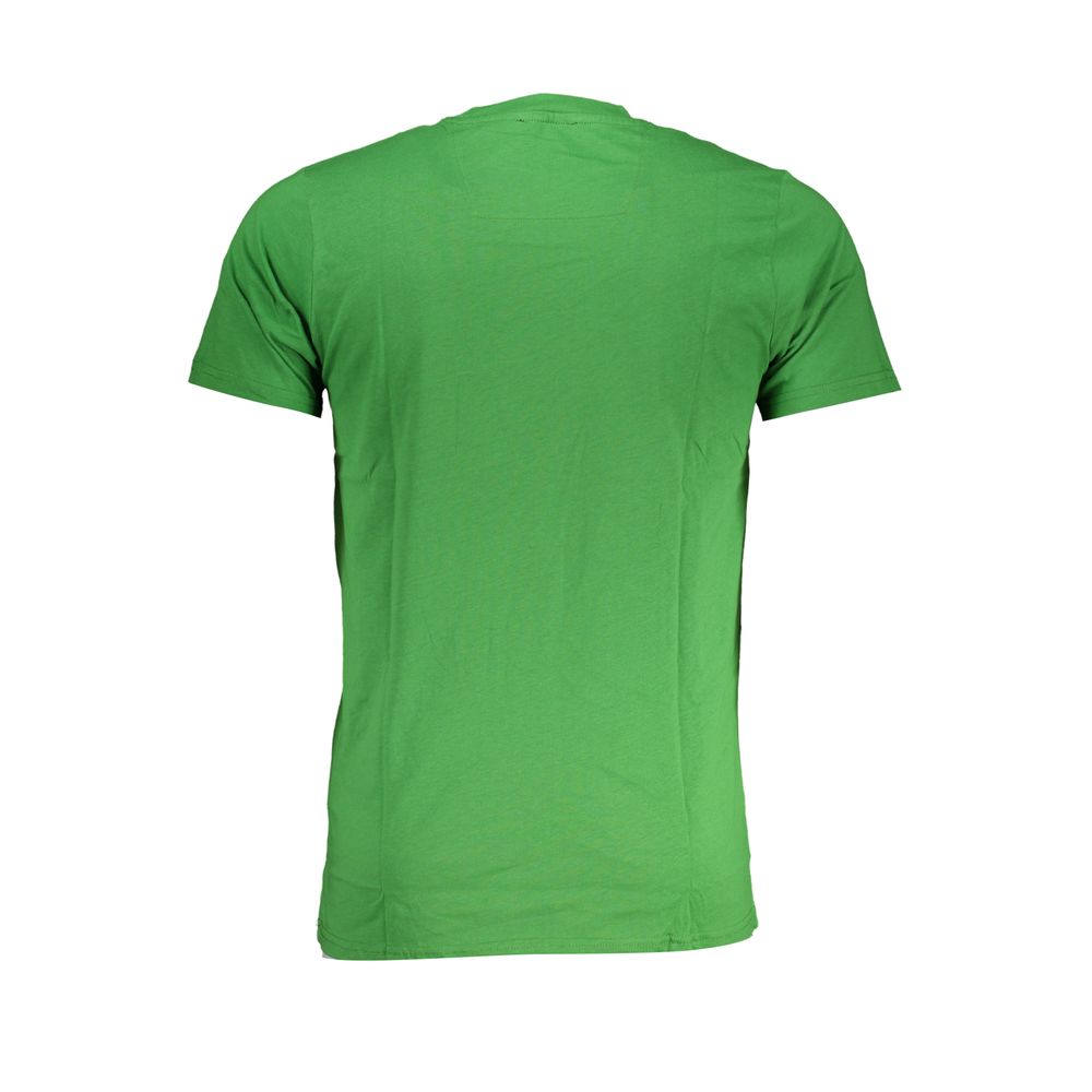 Tricou Cavalli Class verde din bumbac