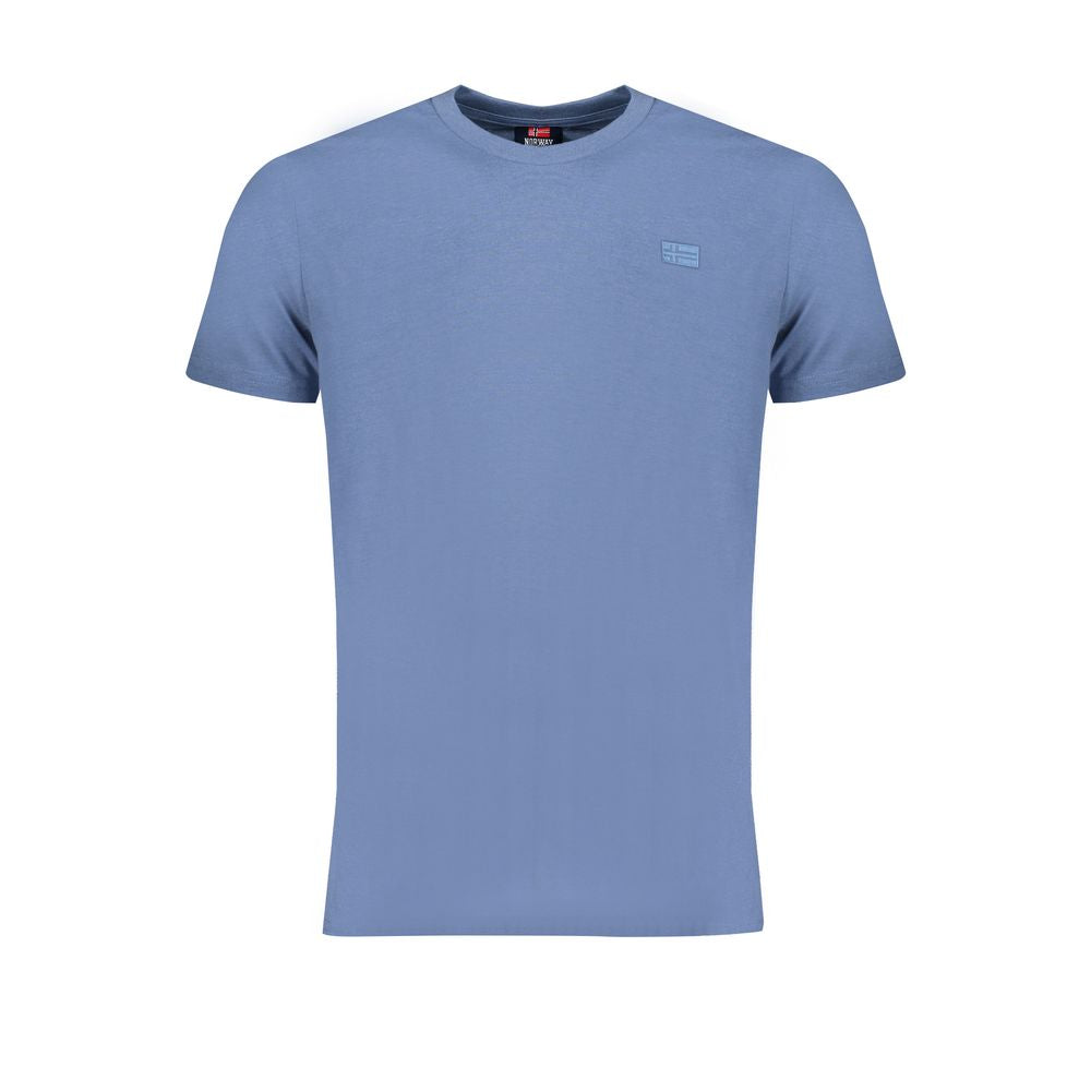 Tricou albastru din bumbac Norvegia 1963