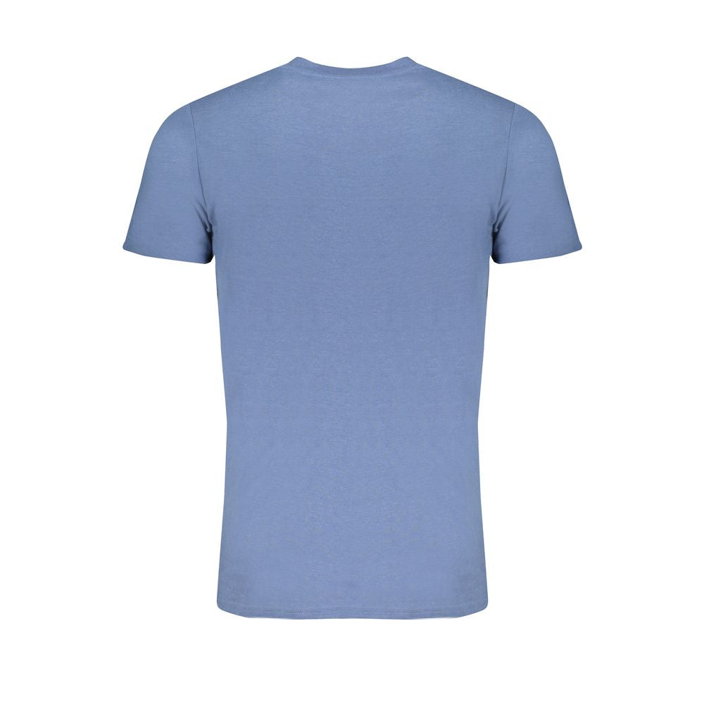 Tricou albastru din bumbac Norvegia 1963