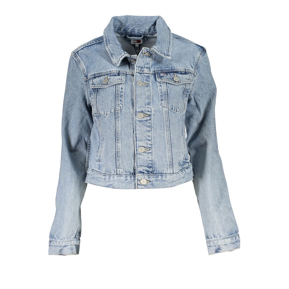 Tommy Hilfiger Hellblaue Baumwolljacke für Damen