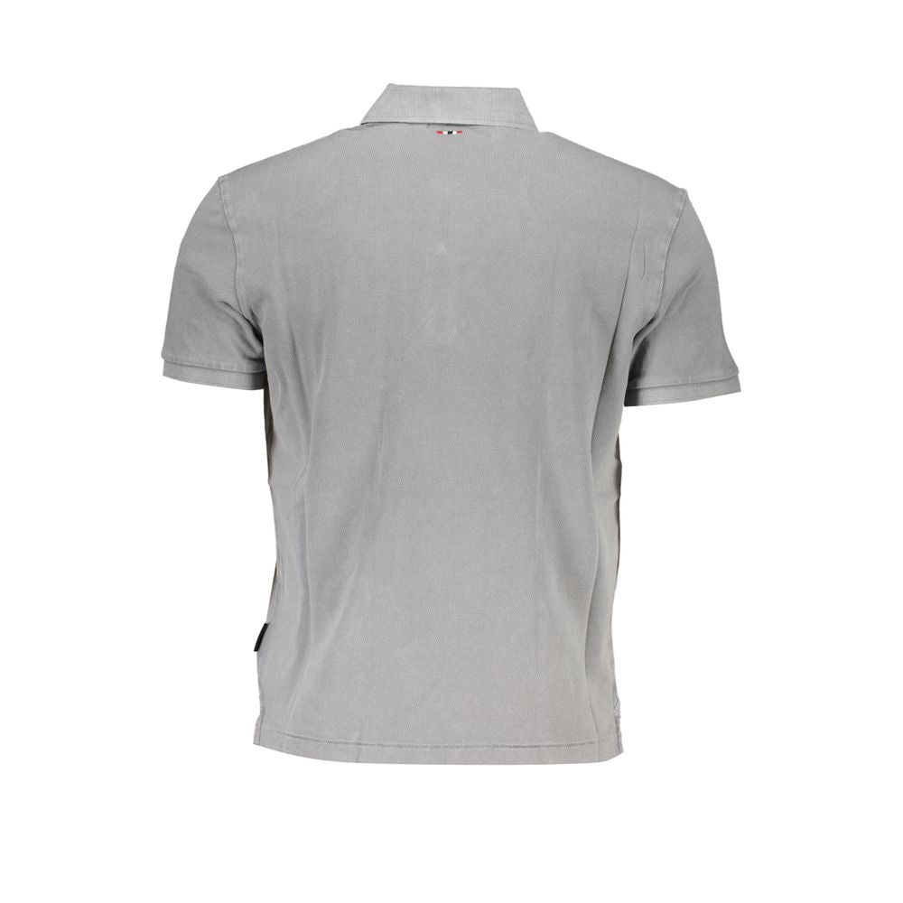 Napapijri Braunes Herren-Poloshirt aus Baumwolle