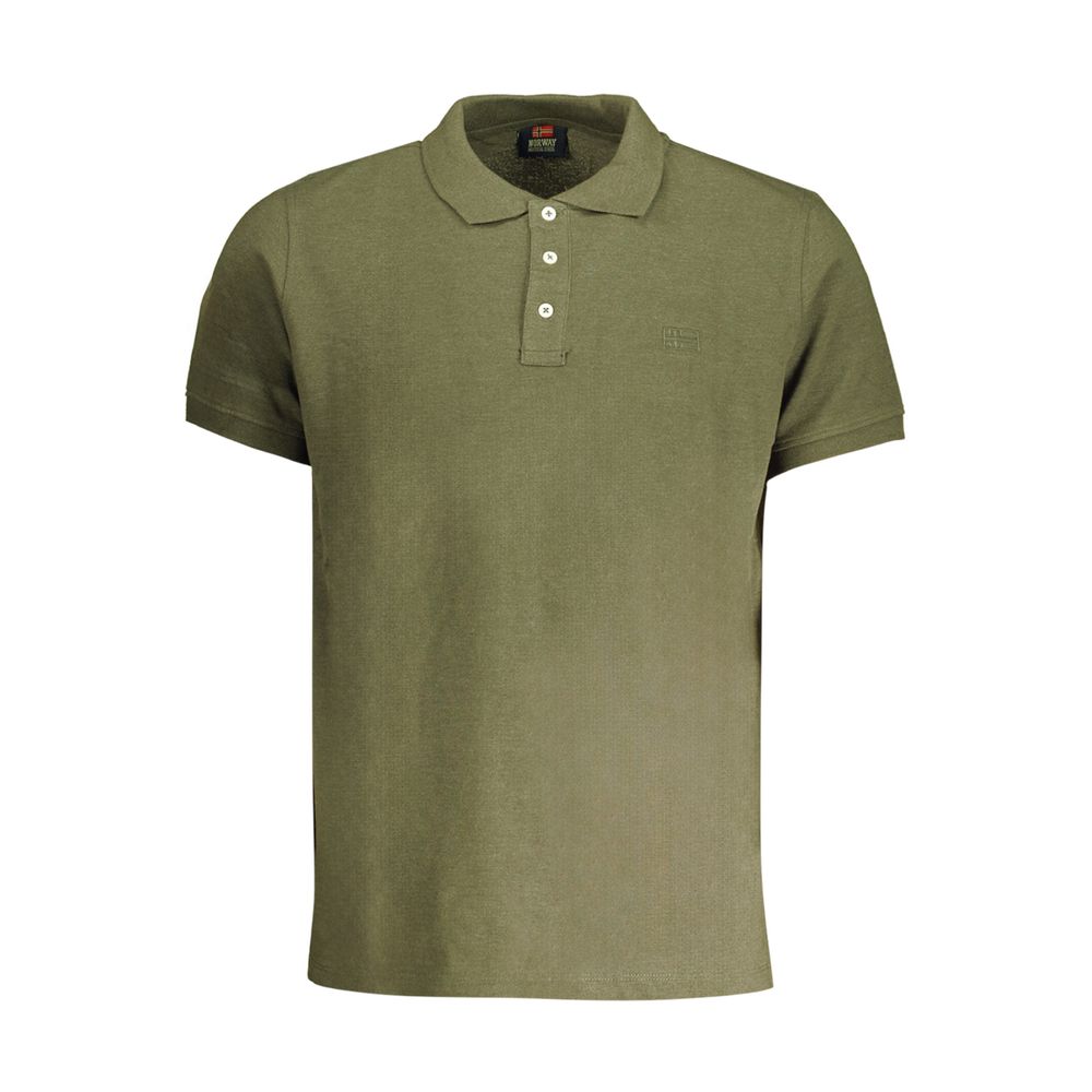 Grünes Poloshirt aus Baumwolle von Norwegen 1963