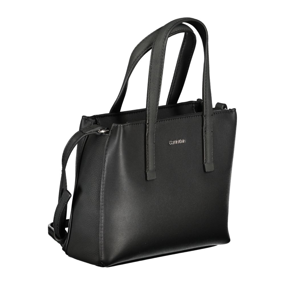 Geantă de mână Calvin Klein neagră din poliester