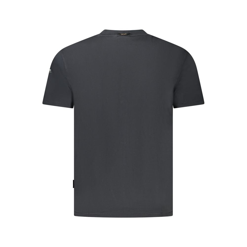 Napapijri Schwarzes Herren-T-Shirt aus Baumwolle