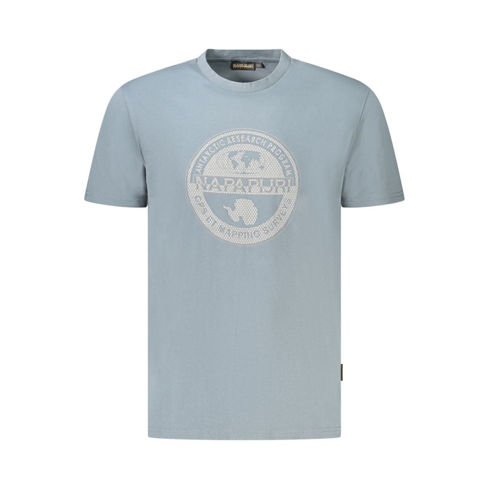 Napapijri Braunes Herren-T-Shirt aus Baumwolle