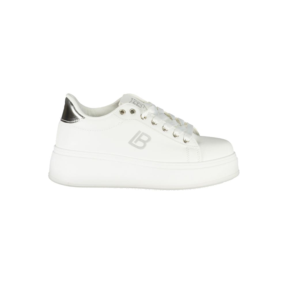 Laura Biagiotti Weiße Synthetik Damen Sneaker