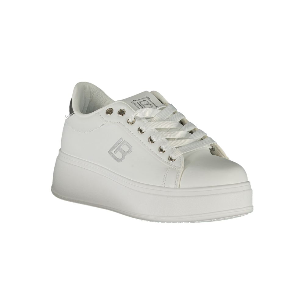 Laura Biagiotti Weiße Synthetik Damen Sneaker