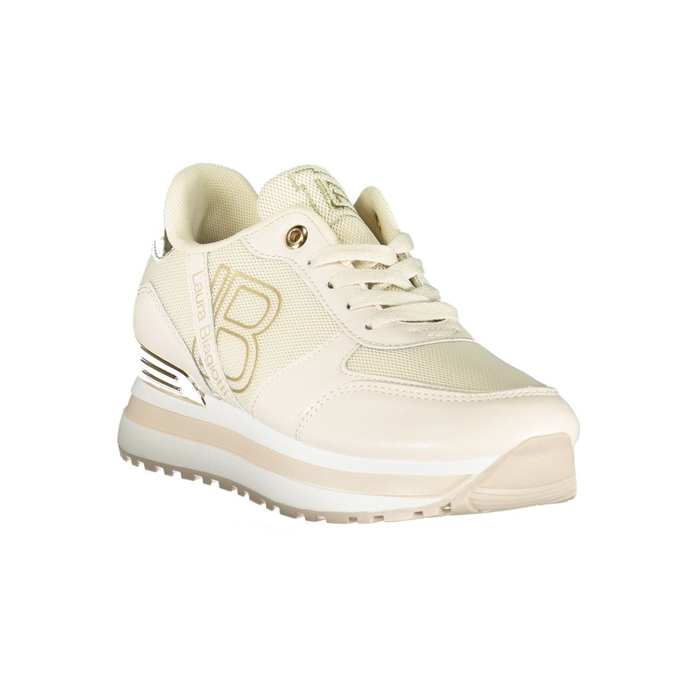 Laura Biagiotti Beige Polyester Damen Sneaker