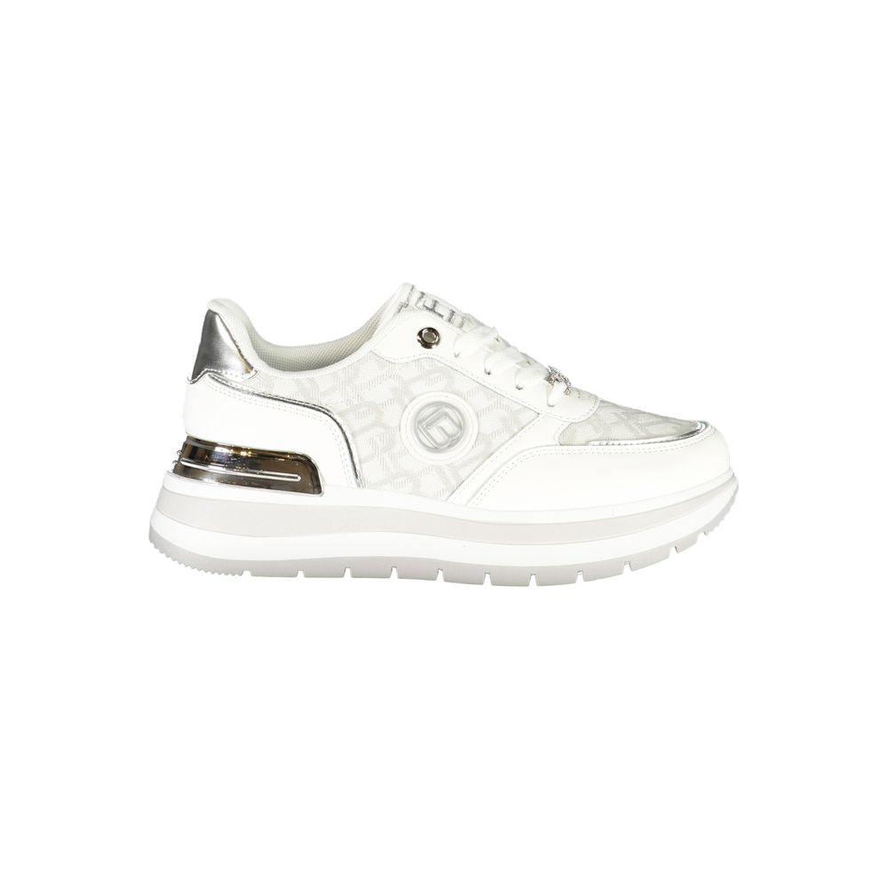 Laura Biagiotti Weiße Polyester Damen Sneaker