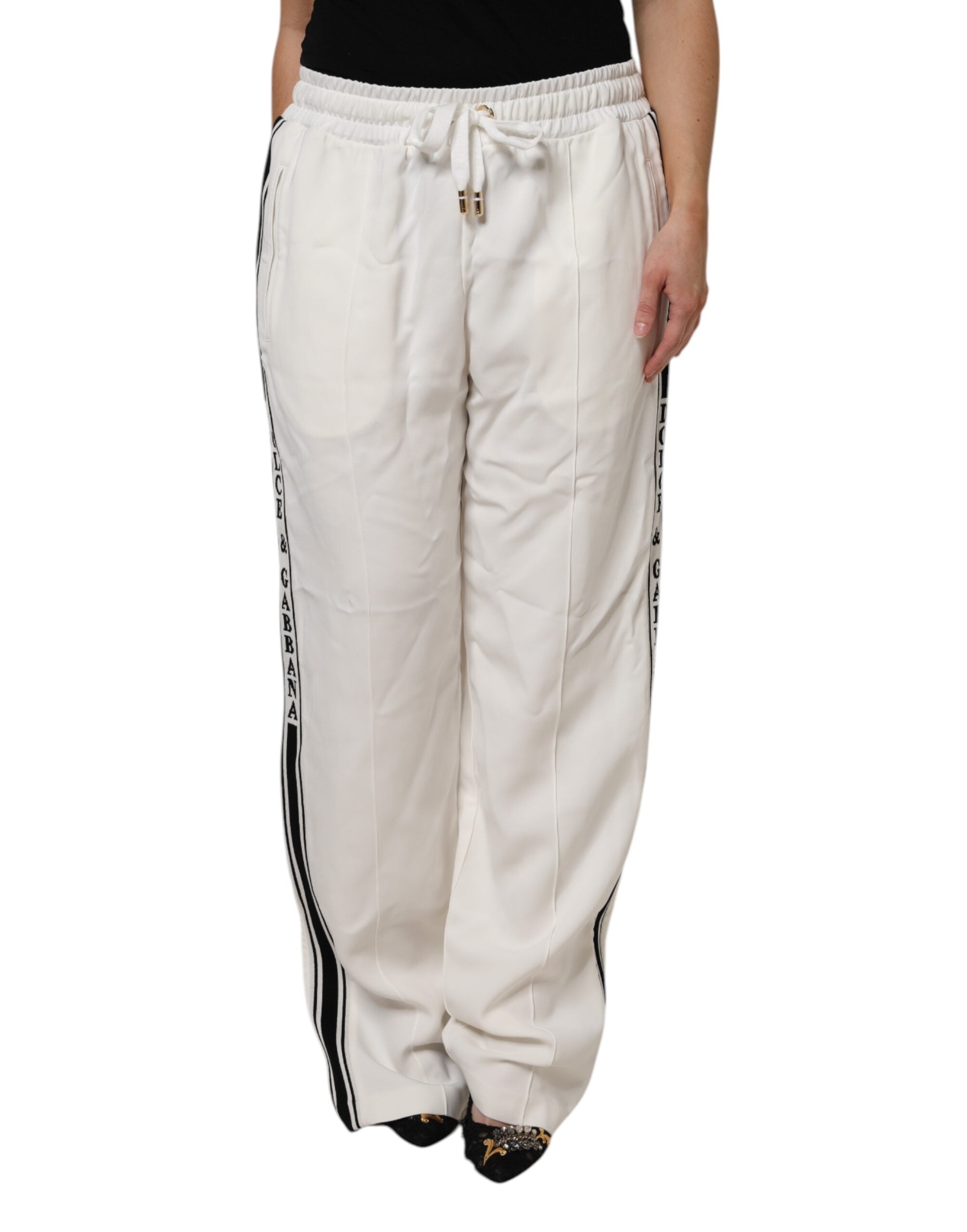 Dolce &amp; Gabbana – Weiße Jogginghose