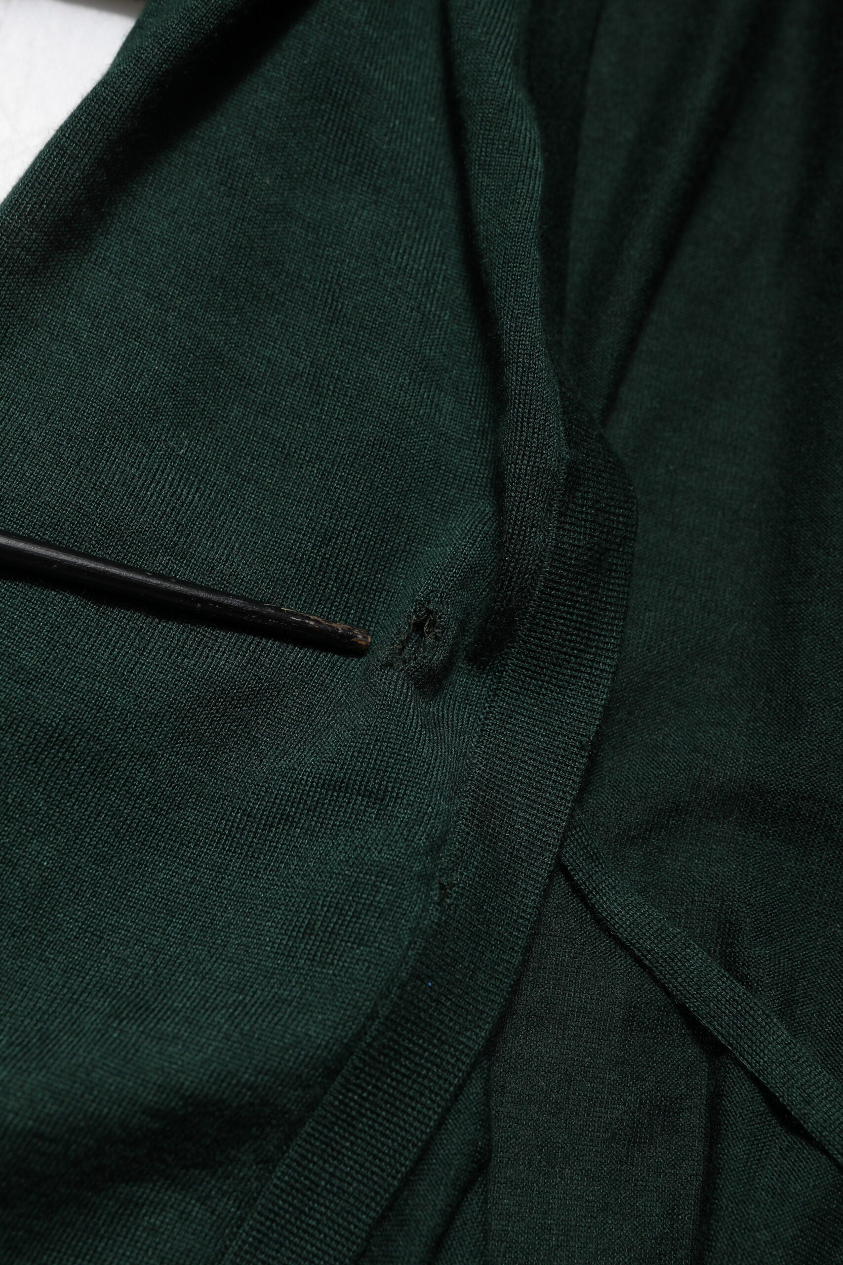 Dolce &amp; Gabbana Dunkelgrüner Cardigan aus Kaschmir und Seide
