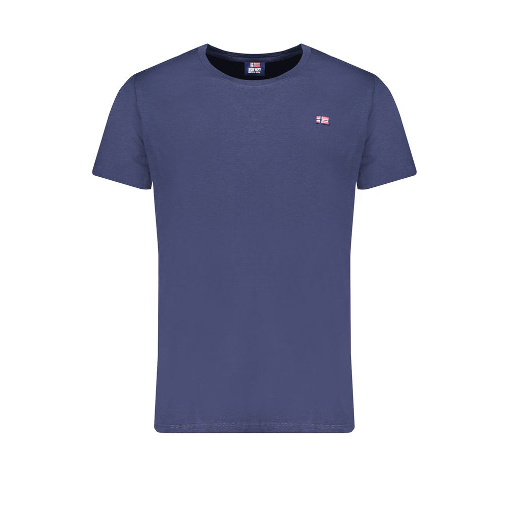 Norwegen 1963 Blaues Baumwoll-T-Shirt