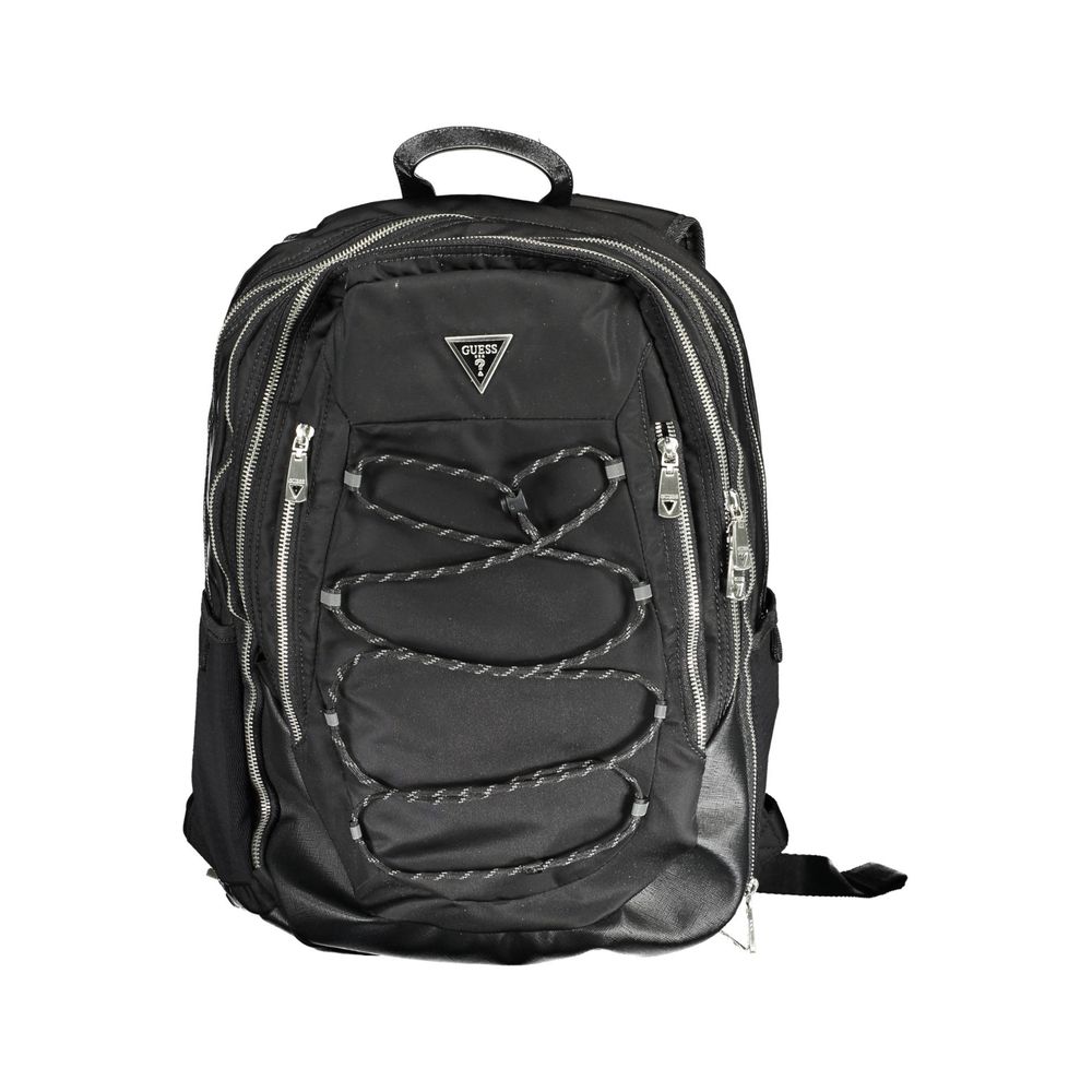 Guess Jeans Schwarzer Polyamid-Rucksack für Herren