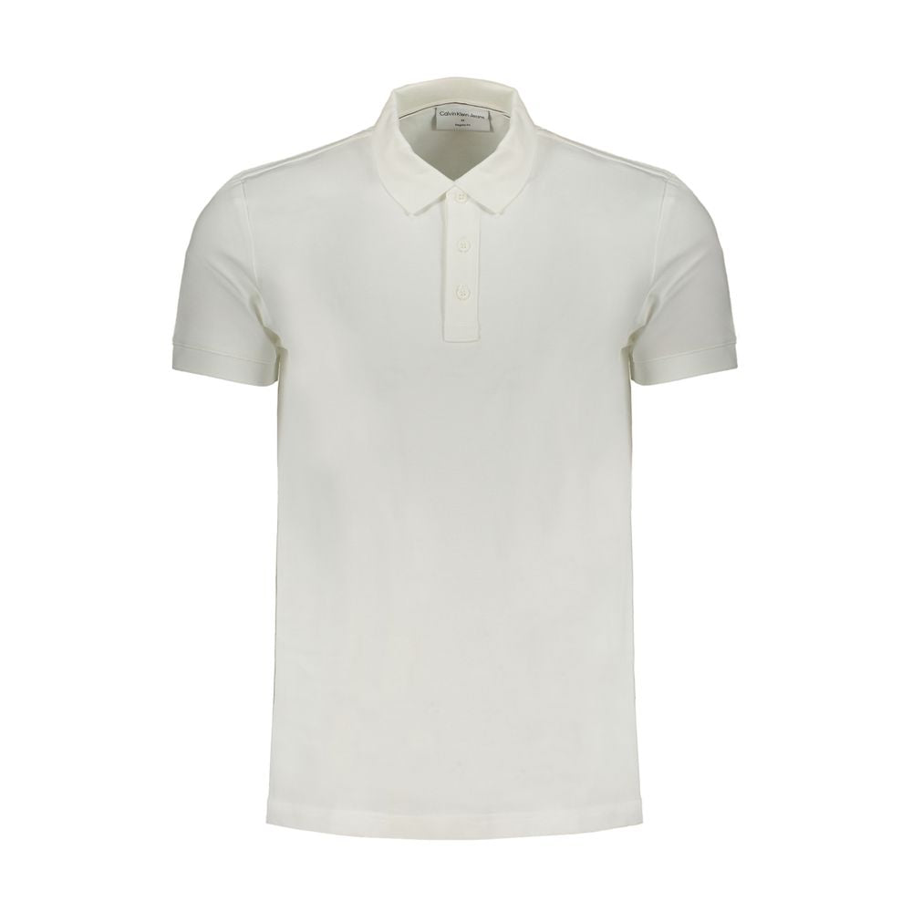 Calvin Klein Poloshirt aus weißer Baumwolle