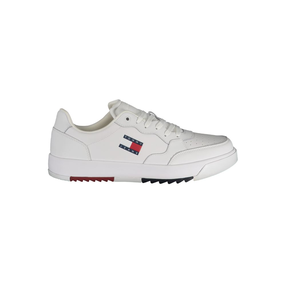 Tommy Hilfiger – Weiße Polyethylen-Sneaker für Herren