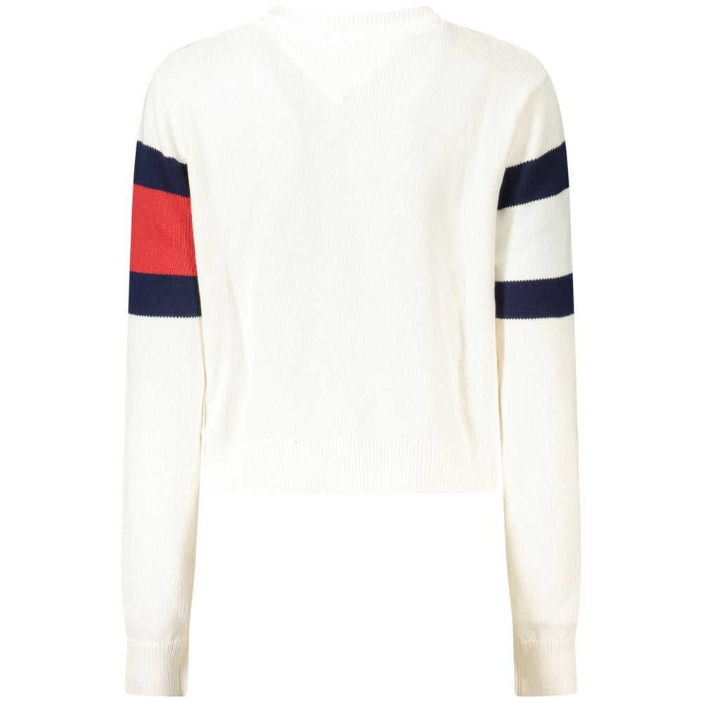 Tommy Hilfiger – Weißer Baumwollpullover für Damen
