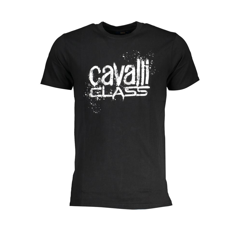 Tricou Cavalli Class din bumbac negru