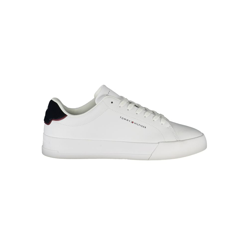 Tommy Hilfiger – Weiße Polyethylen-Sneaker für Herren