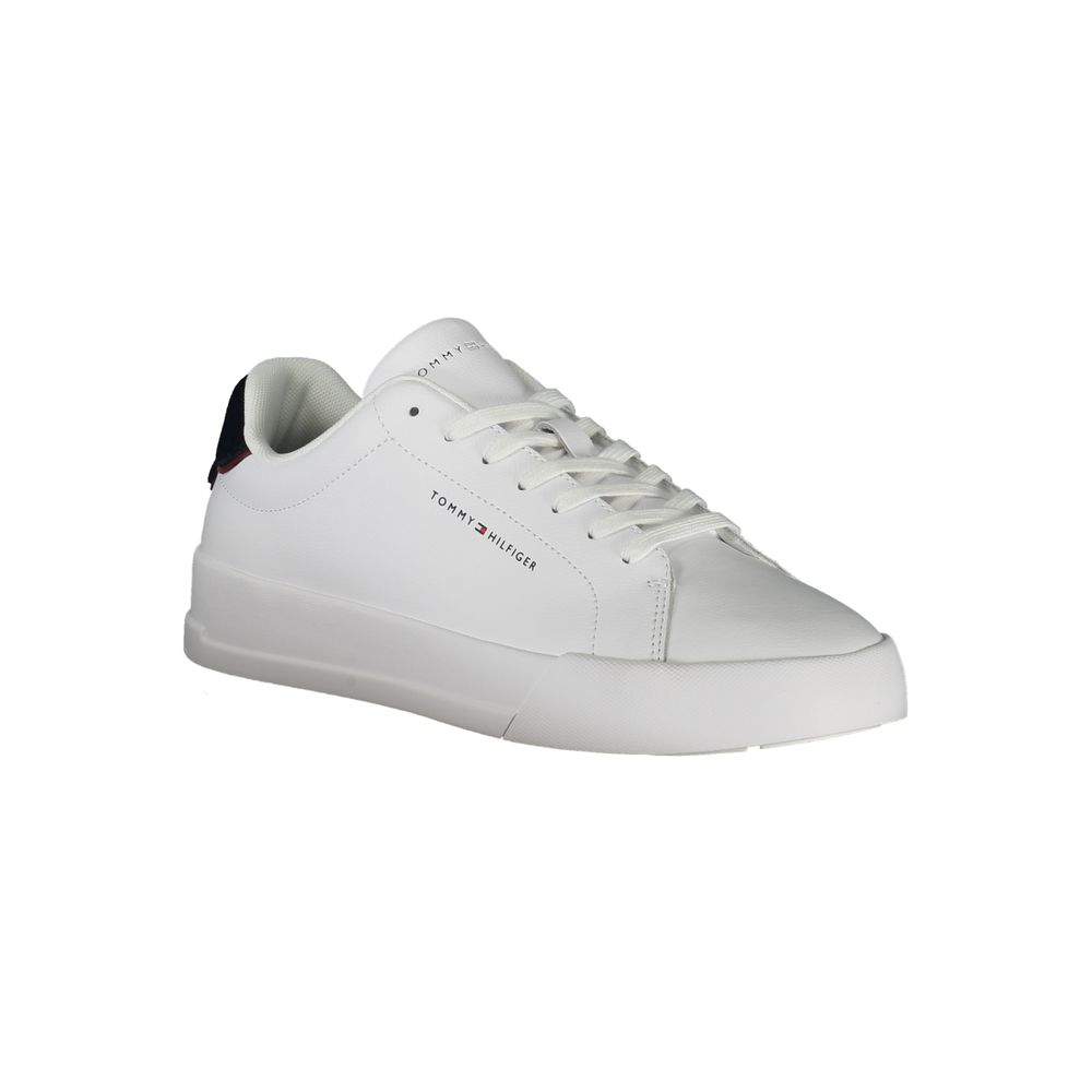 Tommy Hilfiger – Weiße Polyethylen-Sneaker für Herren