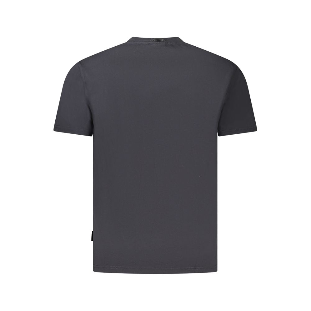 Napapijri Schwarzes Herren-T-Shirt aus Baumwolle