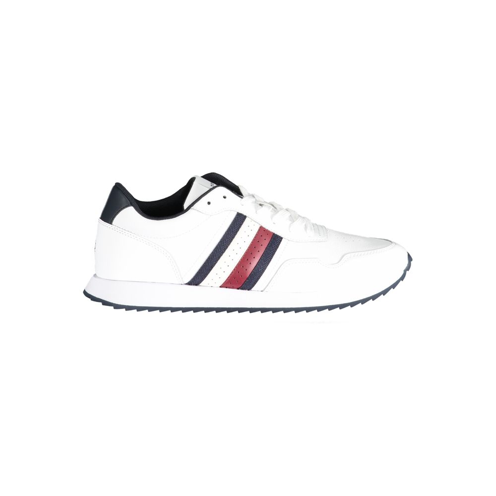Tommy Hilfiger – Weiße Polyester-Sneaker