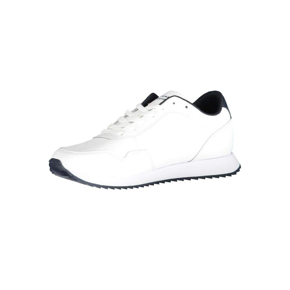 Tommy Hilfiger – Weiße Polyester-Sneaker