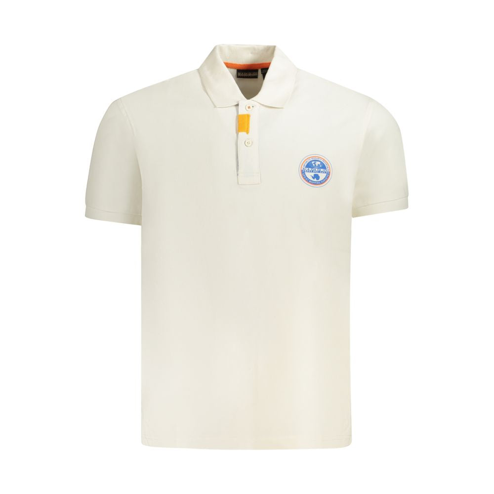 Napapijri Weißes Poloshirt aus Baumwolle für Herren