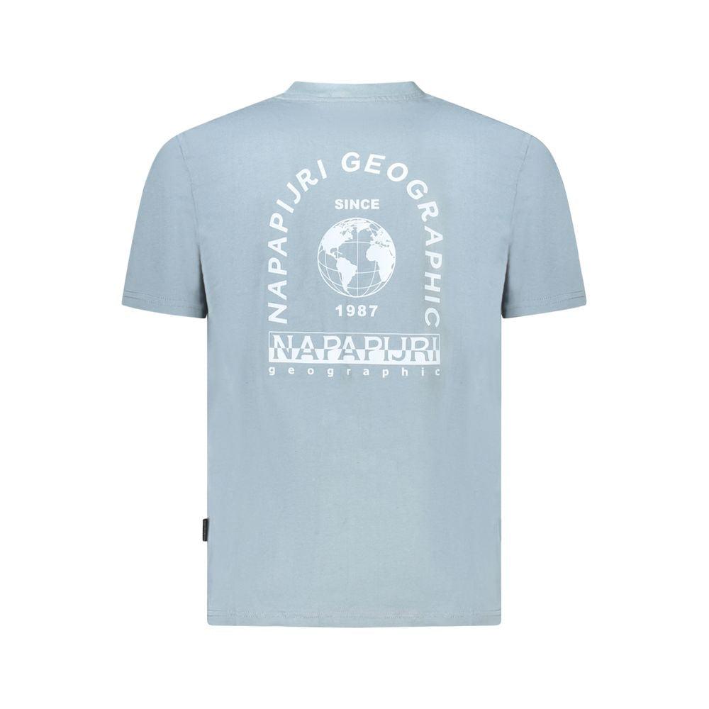Napapijri Braunes Herren-T-Shirt aus Baumwolle
