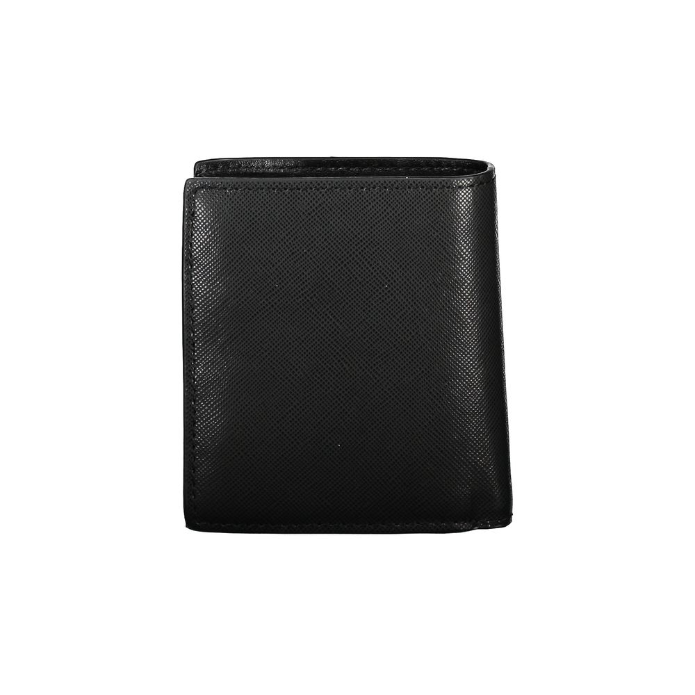 Tommy Hilfiger – Schwarze Lederbrieftasche für Herren