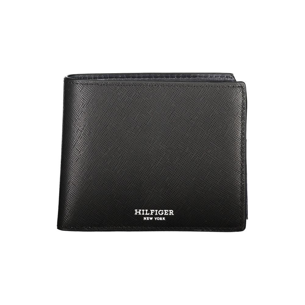 Tommy Hilfiger – Schwarze Lederbrieftasche
