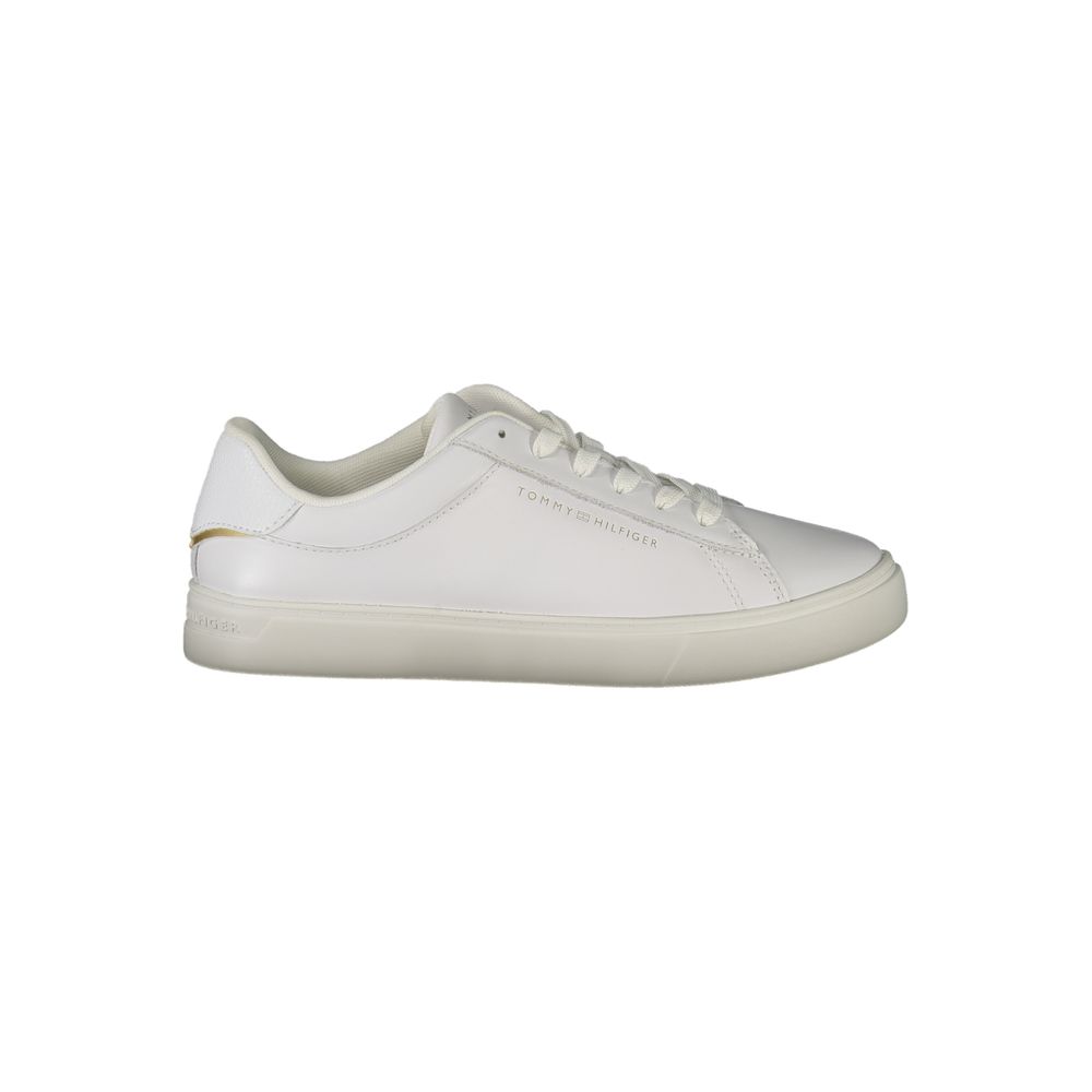 Tommy Hilfiger – Weiße Polyethylen-Sneaker für Damen