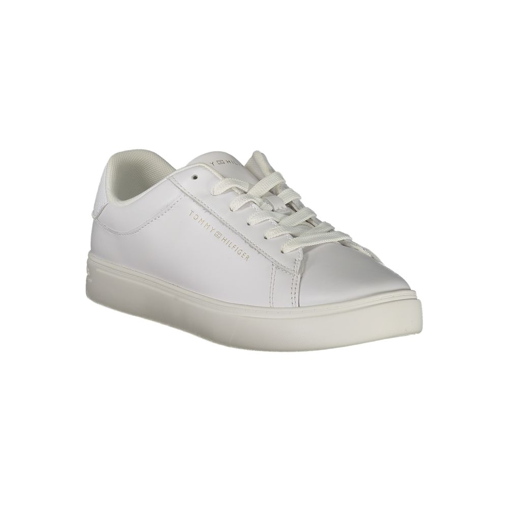 Tommy Hilfiger – Weiße Polyethylen-Sneaker für Damen