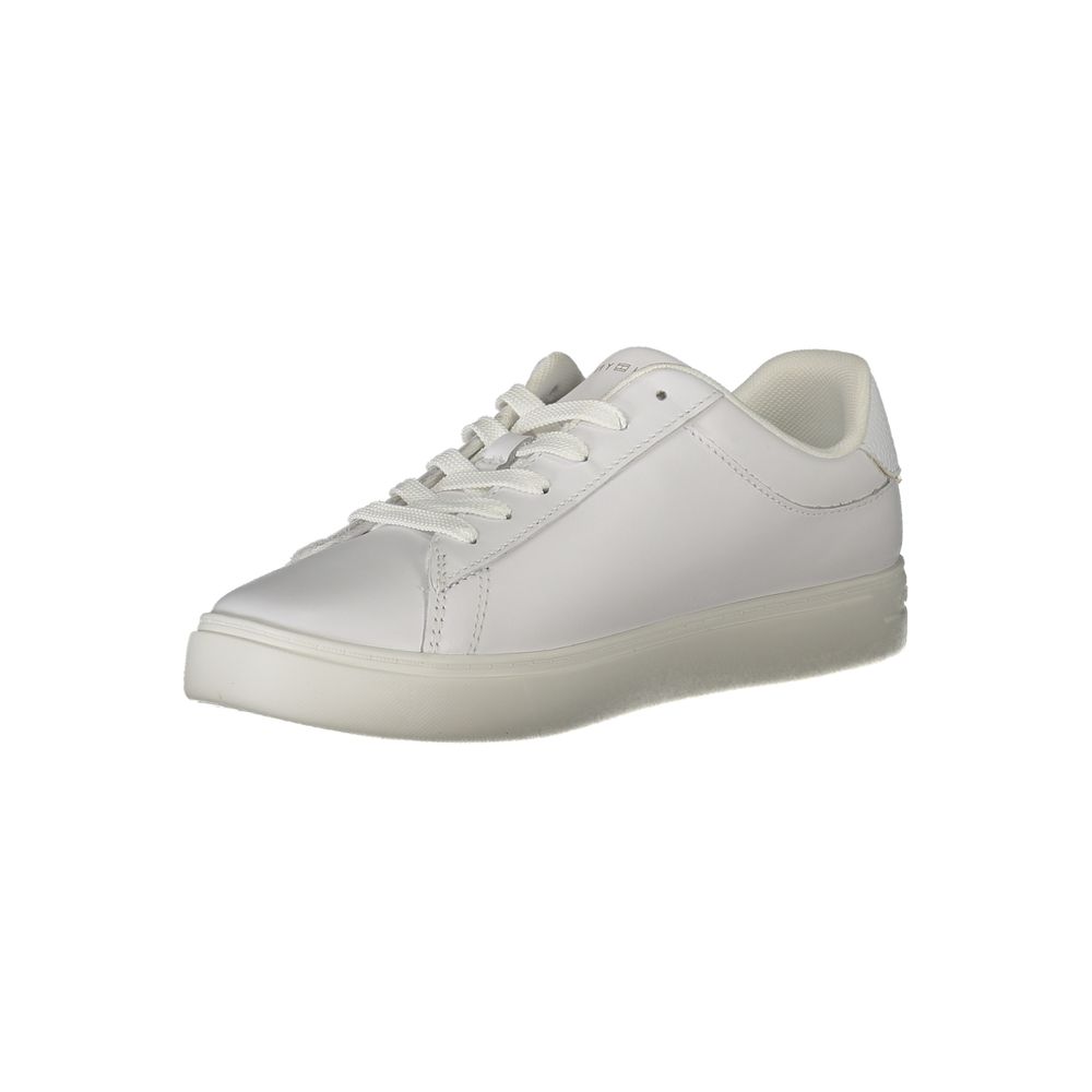 Tommy Hilfiger – Weiße Polyethylen-Sneaker für Damen