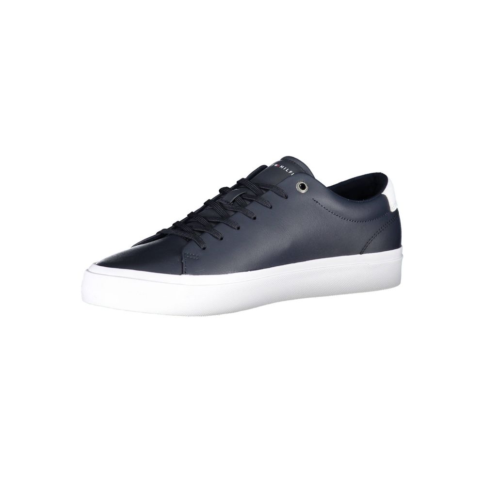 Tommy Hilfiger – Blaue Leder-Sneaker für Herren