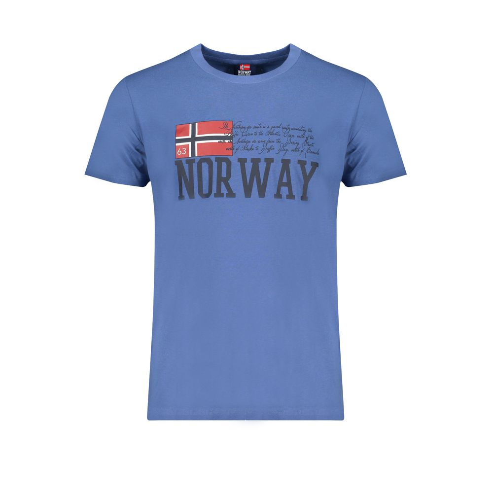 Norwegen 1963 Blaues Baumwoll-T-Shirt