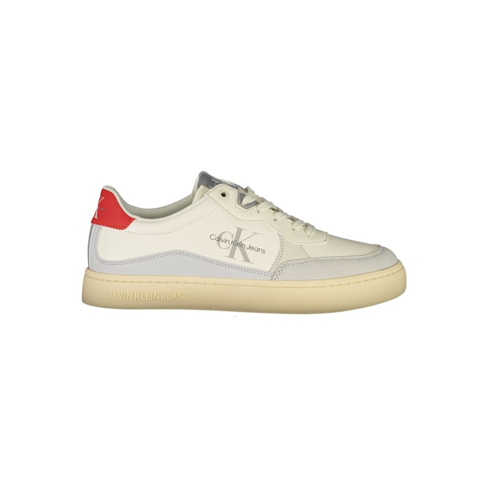 Calvin Klein – Weißer Polyester-Sneaker