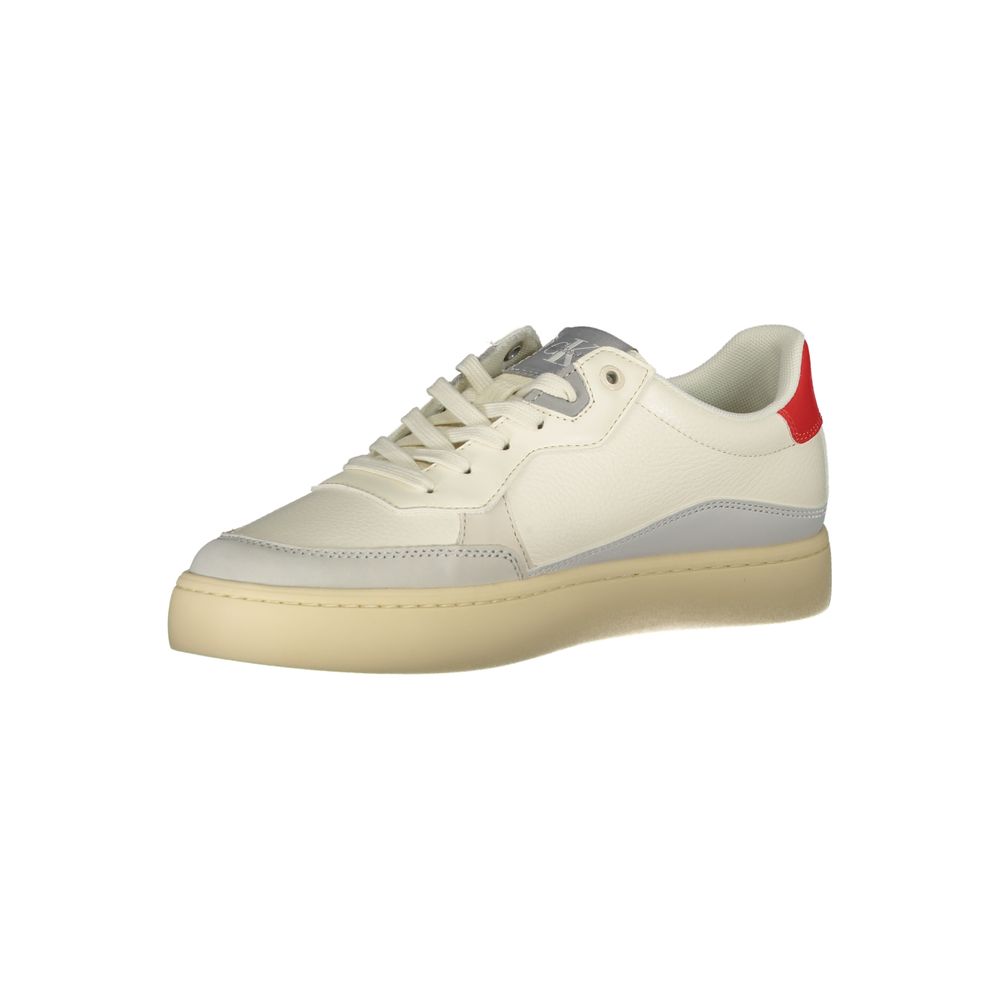 Calvin Klein – Weißer Polyester-Sneaker