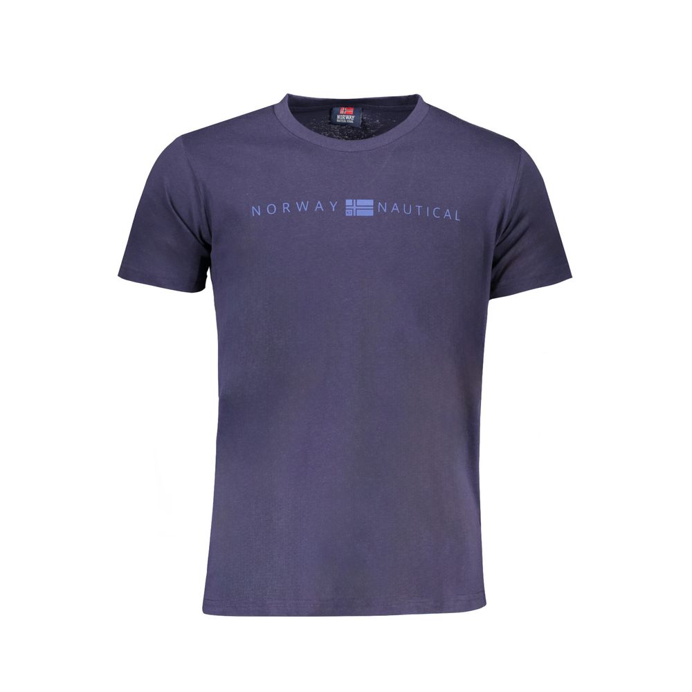 Tricou albastru din bumbac Norvegia 1963