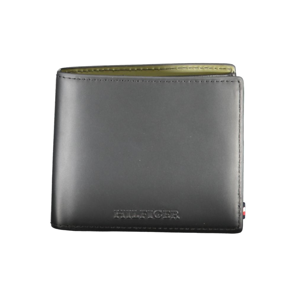 Tommy Hilfiger – Schwarze Lederbrieftasche