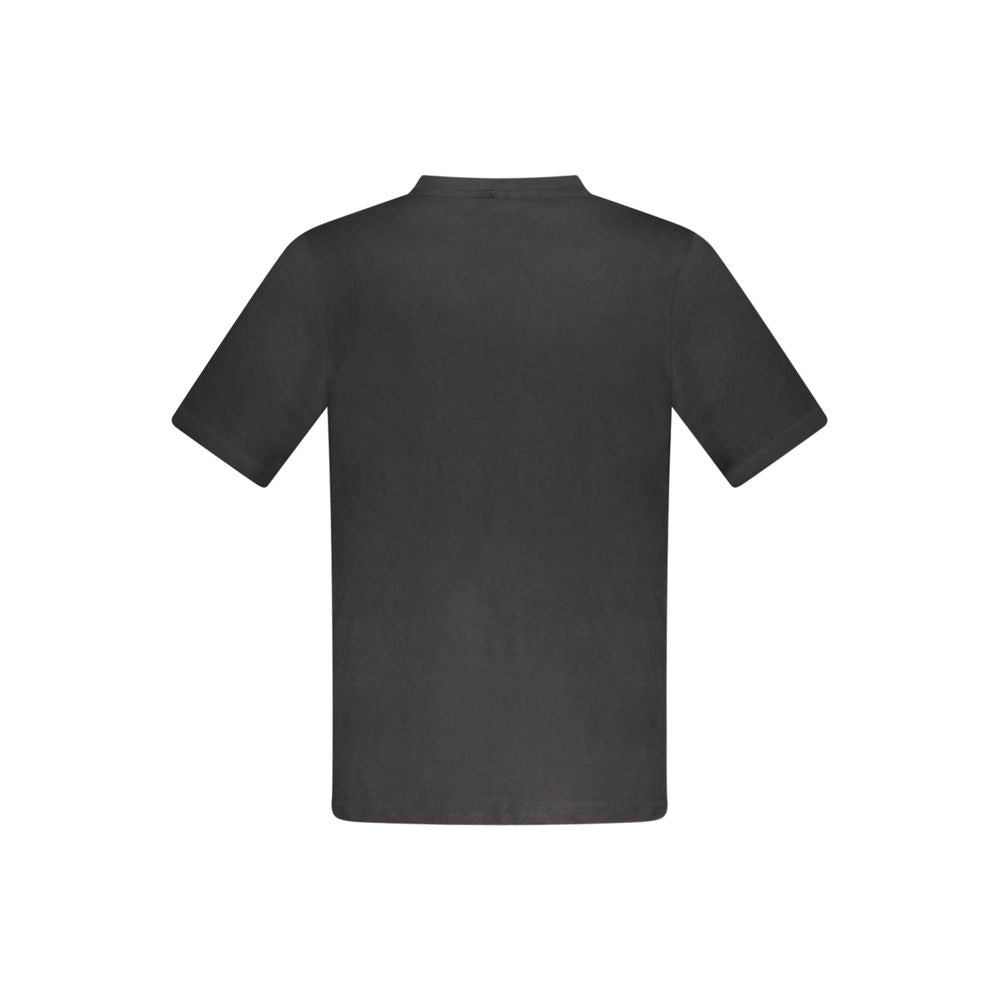 Tricou Kappa negru din bumbac pentru bărbați